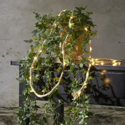 Lichtketting Jutta jutetouw batterijvoeding 40 LED