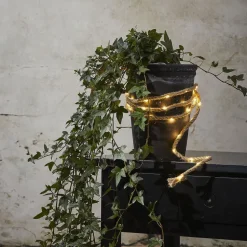 Lichtketting Jutta jutetouw batterijvoeding 40 LED