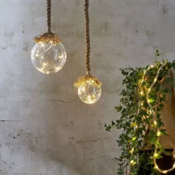 Lichtketting Jutta jutetouw batterijvoeding 40 LED