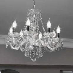 8-lichts kristallen kroonluchter HALE