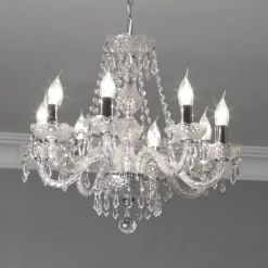 8-lichts kristallen kroonluchter HALE