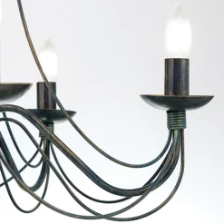 5-lichts kroonluchter CLARA in landhuisstijl