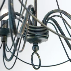 5-lichts kroonluchter CLARA in landhuisstijl