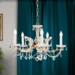 5-lichts kroonluchter TJURA, 60 cm