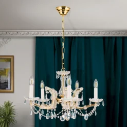 5-lichts kroonluchter TJURA, 60 cm