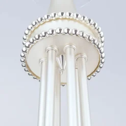 6-lichts kroonluchter VIOLETTA, zilver