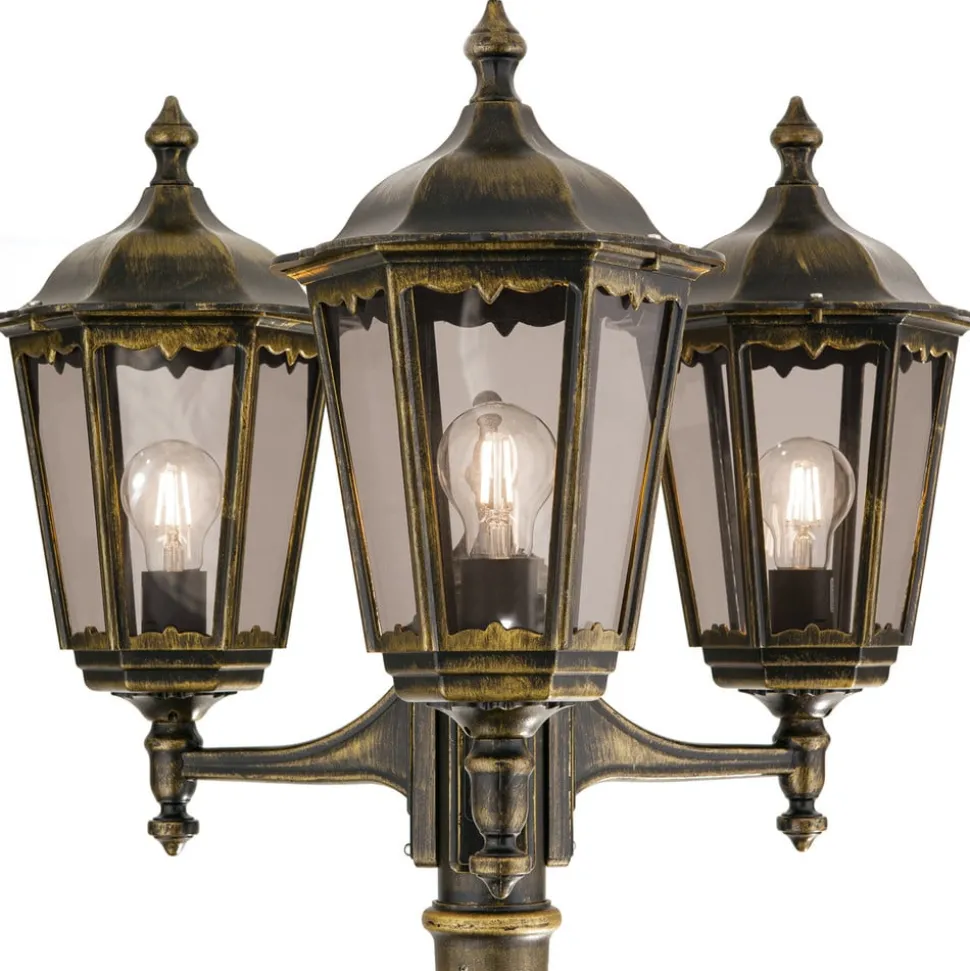 3-lichts lantaarnpaal Fabio, 255 cm