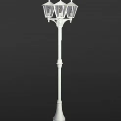 3-lichts lantaarnpaal Landhaus 680 blank