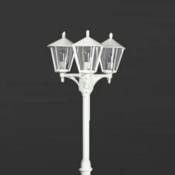 3-lichts lantaarnpaal Landhaus 680 blank