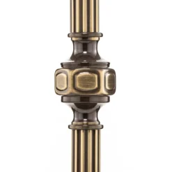 4-lichts vloerlamp DELIA, oud messing