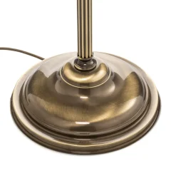 4-lichts vloerlamp DELIA, oud messing