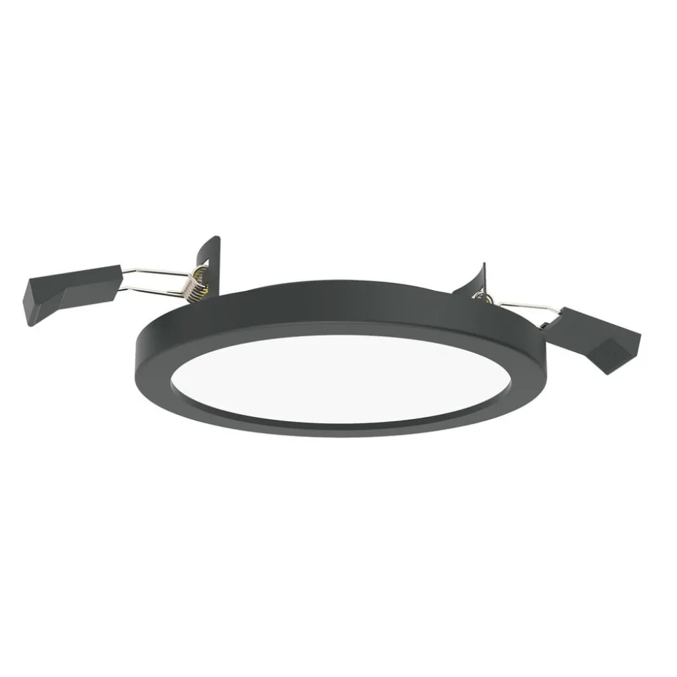 LIGHTME LED inbouwlamp Aqua Plano IP44 zwart