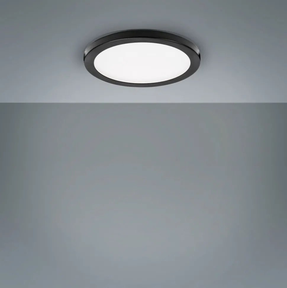 LIGHTME LED inbouwlamp Aqua Plano IP44 zwart