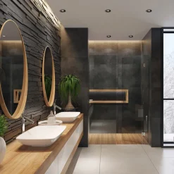 LIGHTME LED inbouwlamp Aqua Plano IP44 zwart