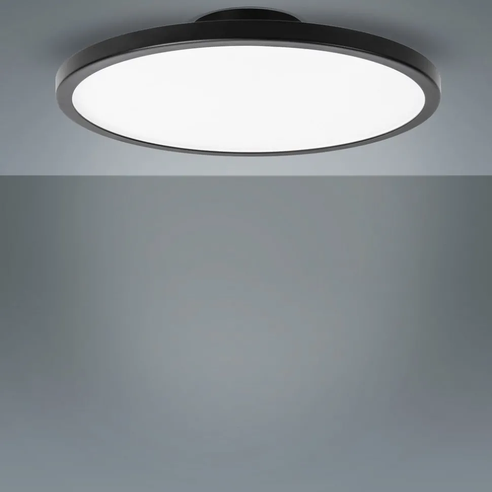 LightMe LED plafondlamp Aqua Ø 30,2cm zwart