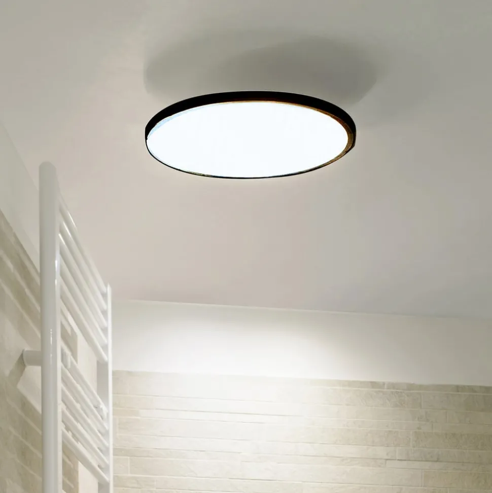 LightMe LED plafondlamp Aqua Ø 30,2cm zwart