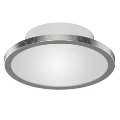 LightMe LED plafondlamp Aqua Ø14,7cm bladzilver