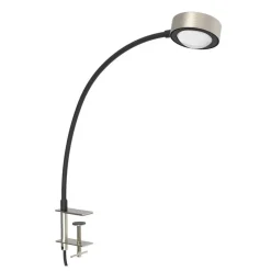 LightMe Powerlens Flex tafellamp, schroef, titaniumkleurig