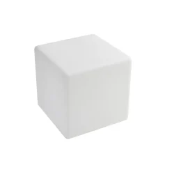 Lindby Accu-LED buitenlamp Cubara, RGB, kubus, kunststof