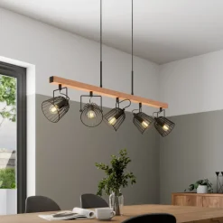 Lindby Adalin hanglamp, 5-lamps, kooi