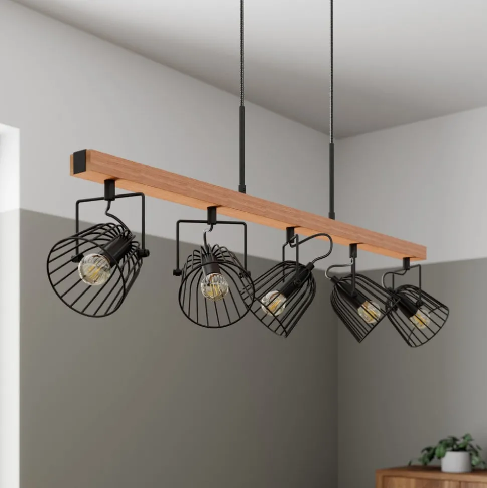 Lindby Adalin hanglamp, 5-lamps, kooi