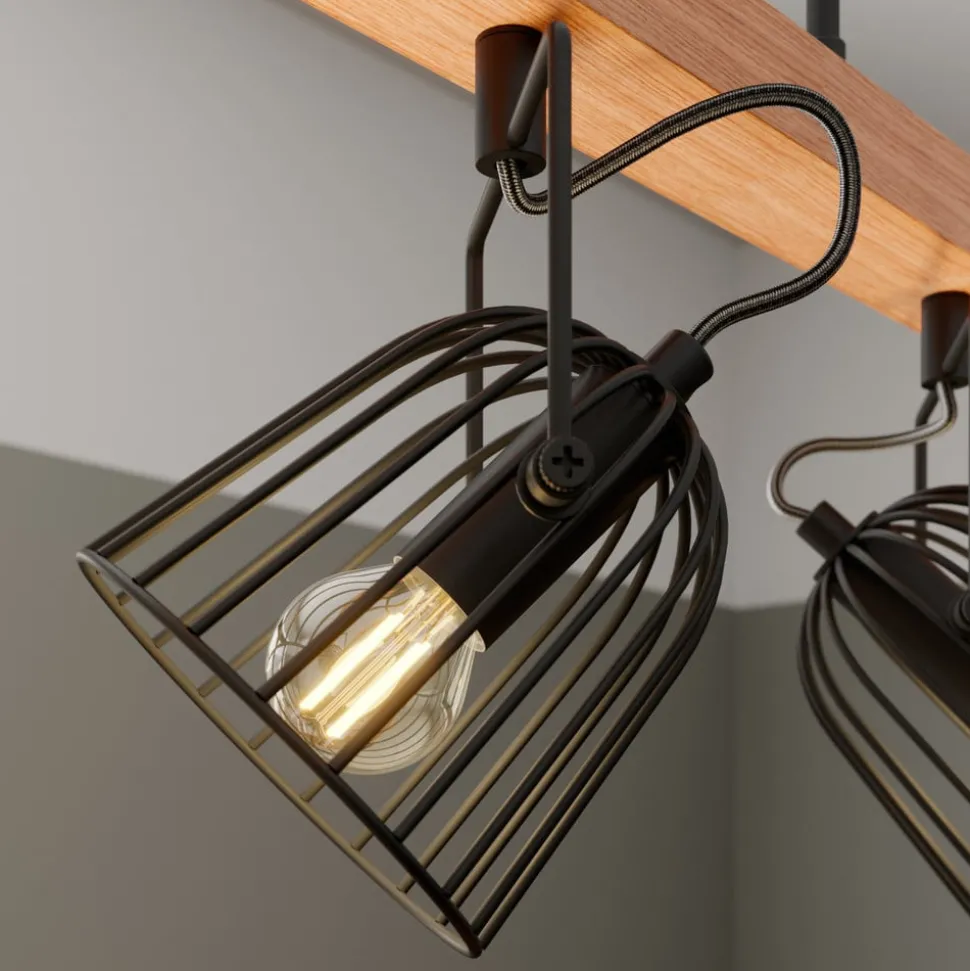 Lindby Adalin hanglamp, 5-lamps, kooi