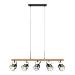 Lindby Adalin hanglamp, 5-lamps, kooi