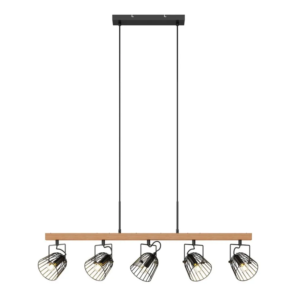 Lindby Adalin hanglamp, 5-lamps, kooi