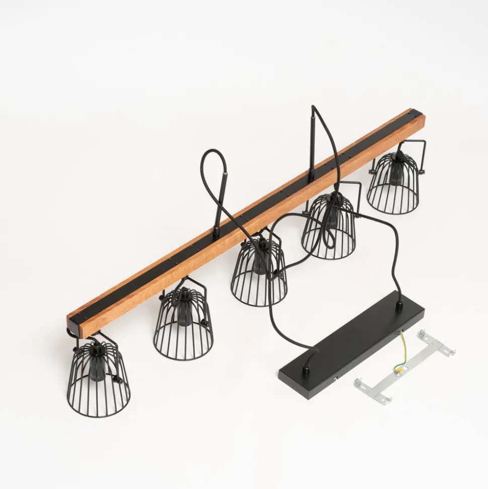 Lindby Adalin hanglamp, 5-lamps, kooi