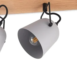 Lindby Adalin plafondlamp, 4-lamps, grijs