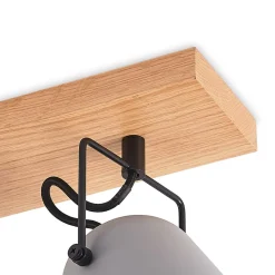 Lindby Adalin plafondlamp, 4-lamps, grijs