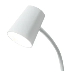 Lindby Ailina LED tafellamp, klemvoet, wit