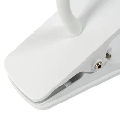 Lindby Ailina LED tafellamp, klemvoet, wit