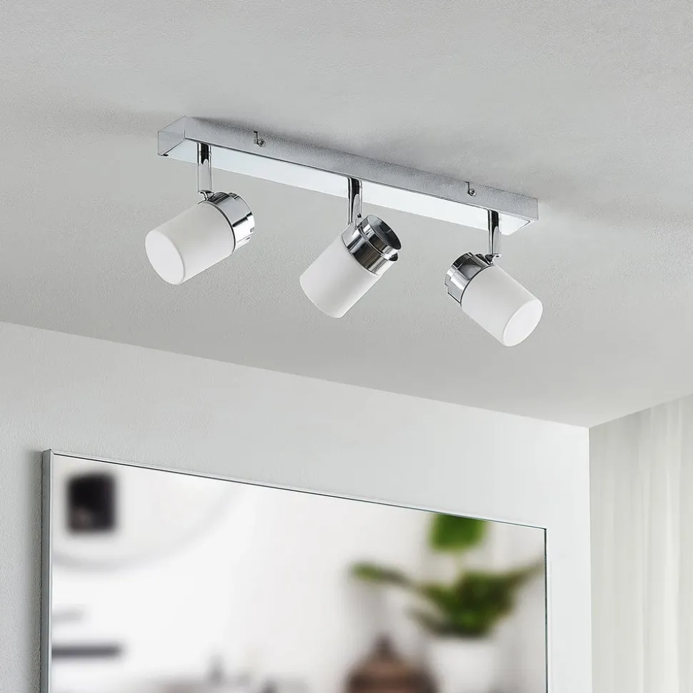 Lindby Alimari plafondspot, chroom, lang