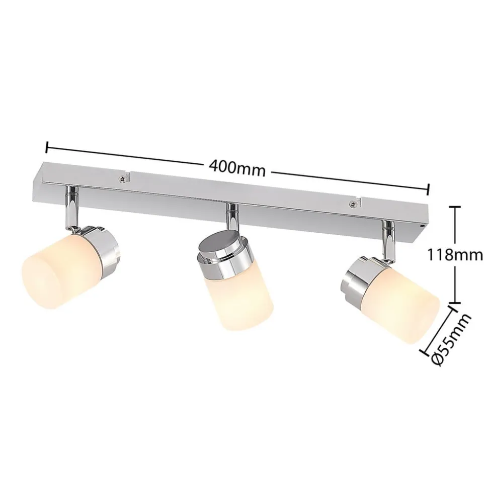 Lindby Alimari plafondspot, chroom, lang