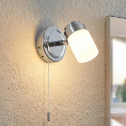 Lindby Alimari wandlamp, chroom