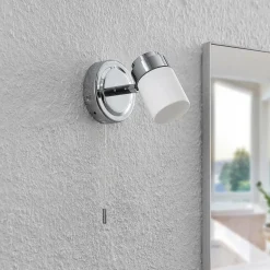 Lindby Alimari wandlamp, chroom