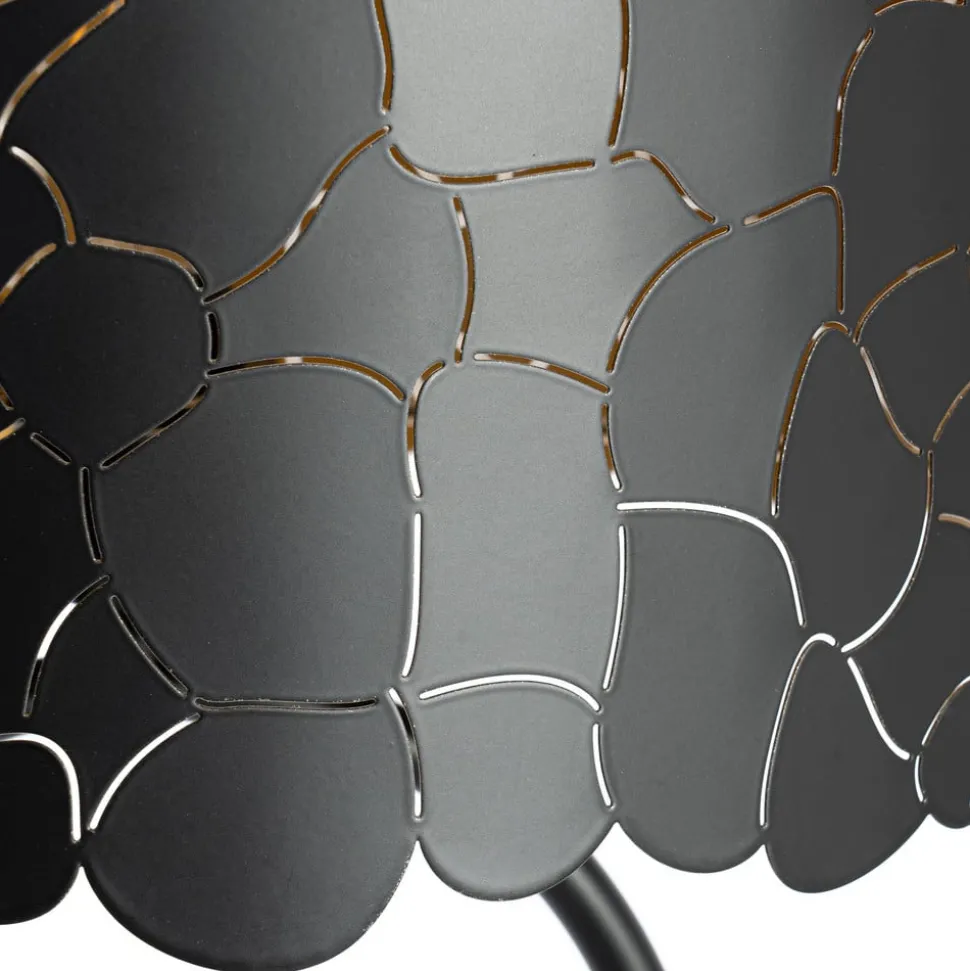 Lindby Aralena vloerlamp, zwart/goud, hoogte 143,5 cm