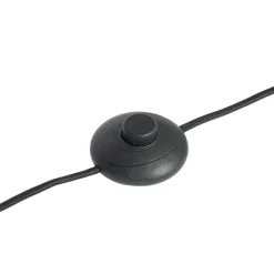 Lindby Aralena vloerlamp, zwart/goud, hoogte 143,5 cm