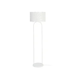 Lindby Aralena vloerlamp, wit, metaal, hoogte 143,5 cm