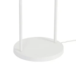 Lindby Aralena vloerlamp, wit, metaal, hoogte 143,5 cm