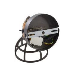 Lindby Arinthea plafondspot, 1-lamp, zwart, staal, E14