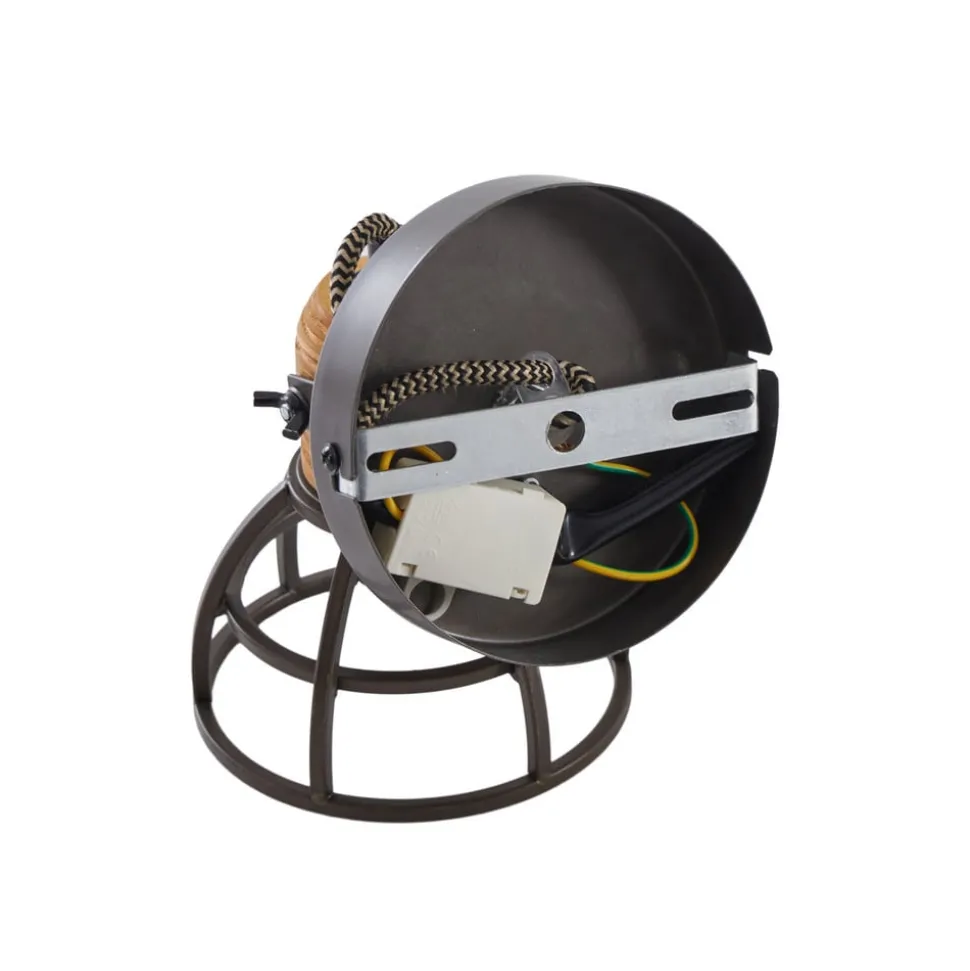 Lindby Arinthea plafondspot, 1-lamp, zwart, staal, E14