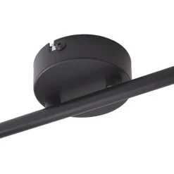 Lindby Arna plafondlamp, zwart, 2-lamps