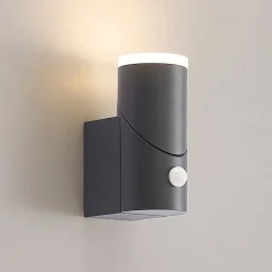 Lindby Aspyn LED buiten wandlamp, 1-lamp, sensor