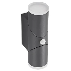 Lindby Aspyn LED buitenwandlamp, 2-lamps, sensor