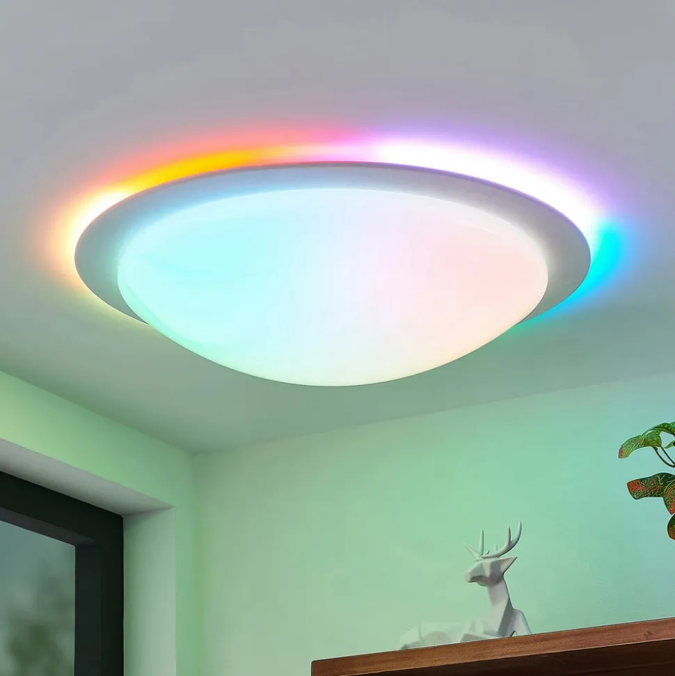 Lindby Aurela LED plafondlamp CCT RGB Ø 58,5 cm