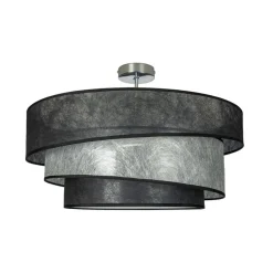 Lindby Ayvira plafondlamp, zwart, zilver