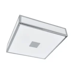 Lindby badkamer plafondlamp Eniola, 30 cm, wit/grijs, IP44