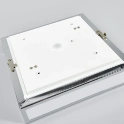 Lindby badkamer plafondlamp Eniola, 30 cm, wit/grijs, IP44